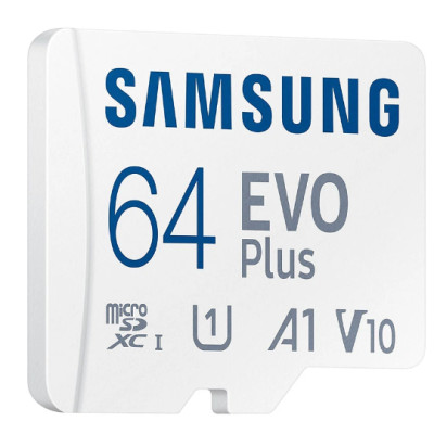 Thẻ Nhớ Micro SD Samsung Evo Plus 64GB Class 10 - 100MB/s (Kèm Adapter) - Hàng Chính Hãng