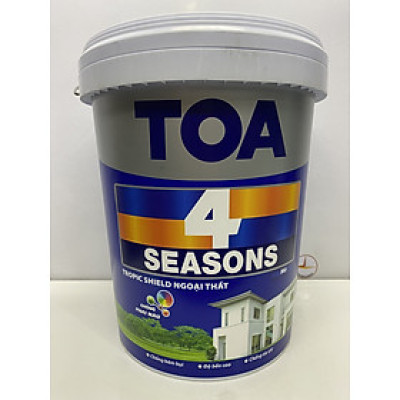 Sơn nước Toa 4 Seasons Tropic shield ngoại thất màu xám 8257 _ 18L