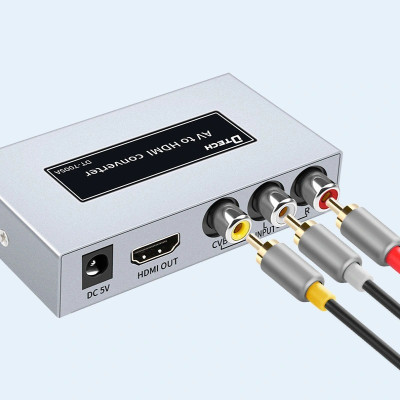 Bộ chuyển đổi video AV sang HDMI Dtech DT-7005A full HD. Hàng chính hãng !!! 