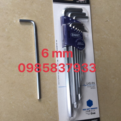 Lục giác 6 mm chữ L dài LH-6 Eight Nhật vặn ốc chìm tuổi thọ cao