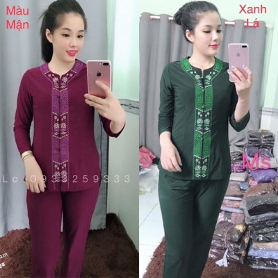 Đồ Lam Đi Chùa # Khoá Lắc Sen # Quần Áo Nữ 