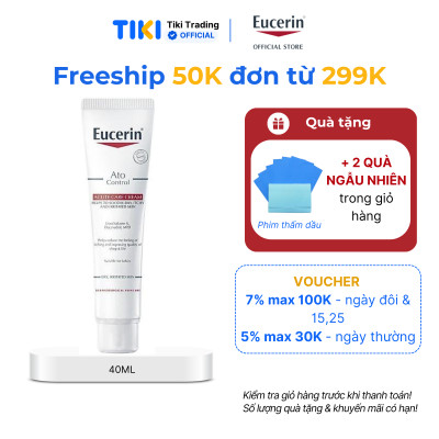 Kem dưỡng giảm viêm da cơ địa Eucerin Ato Control Acute Care Cream 40ml