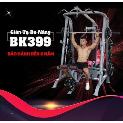 CHỈ GIAO MIỀN NAM I Giàn tạ đa năng KINGSPORT BK-399 Pro đa năng, khung sườn bằng thép Oval không rỉ, thiết kế ghế tự điều chỉnh tăng giảm với 7 cấp độ
