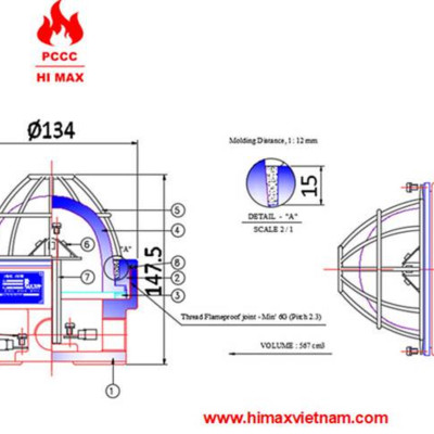 Đèn chớp chống nổ hi max FVA