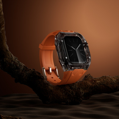 Ốp Case tích hợp dây đeo Lamborghini Style cho Apple Watch Series 4/5/6/SE/7/8/9/SE1,2 Size 44mm/45mm - Hàng Chính Hãng