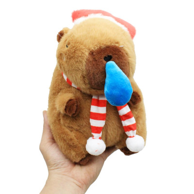 Thú Bông Capybara Noel Chảy Mũi 25 cm - ZooZoo 25210