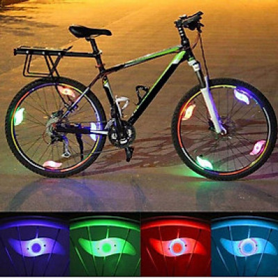 Đèn LED gắn căm xe đạp, chống thấm nước, dễ gắn vào xe - Hàng chính hãng