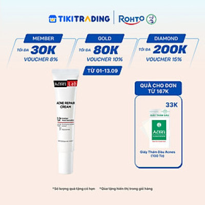 Kem dưỡng da giảm mụn chuyên sâu Acnes Lab Acne Repair Cream 20g