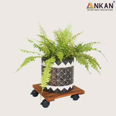 Đế Lót Chậu Cây Có Bánh Xe ANKAN - Lắp Ráp Theo Ý Khách Hàng Chọn Kích Thước Đế Và Tải Trọng Của Đế - Hàng Chính Hãng