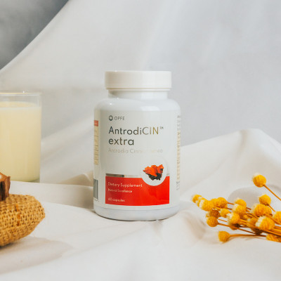 Thực phẩm BVSK OPFE AntrodiCIN extra capsules (120 viên) Hungary (Nấm Ngưu Chương Chi) Made in EU, 100% Thảo dược tự nhiên