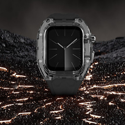 Ốp Case tích hợp dây đeo Lamborghini Style cho Apple Watch Series 10 Size 46mm - Hàng Chính Hãng