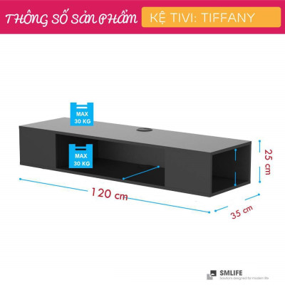 Kệ tivi treo tường đơn giản SMLIFE Tiffany