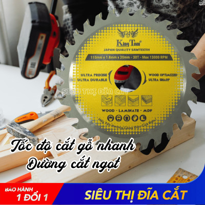 LƯỠI CƯA - LƯỠI CẮT GỖ 110-30 RĂNG KINGTOM VÀNG – CHẤT LƯỢNG VÔ ĐỊCH PHÂN KHÚC GIÁ RẺ!
