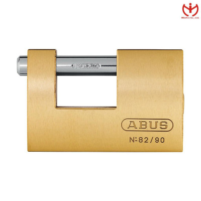 Khóa cầu ngang ABUS 82/90 thân đồng rộng 90mm chìa răng cưa - MSOFT