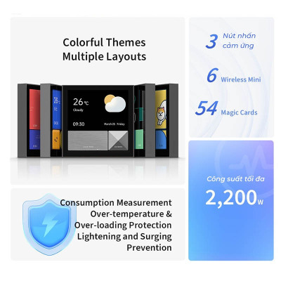 Màn hình công tắc Aqara Magic Switch S1E bản Quốc Tế , kết nối Wifi, Tương thích HomeKit, Google Assistant, Alexa, Bản Quốc Tế