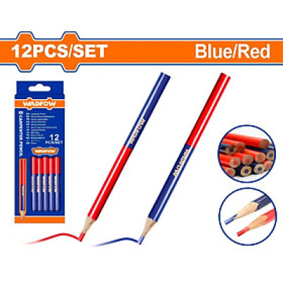 BỘ 12 BÚT CHÌ THỢ MỘC 2 MÀU WMQ2512 WADFOW - HÀNG CHÍNH HÃNG