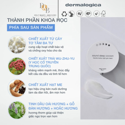 Kem gel phục hồi làn da khô SOUND SLEEP COCOON của Dermalogica - Dolly Beauty