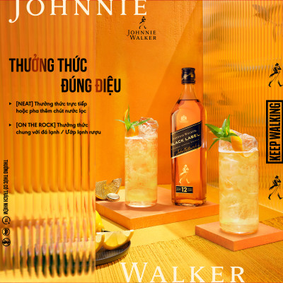 Hộp quà Rượu Johnnie Walker Black Label aged 12 years Blended Scotch Whisky 40% 750ml