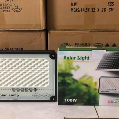 Đèn Năng Lượng Mặt Trời Solar Lamp 100W- Đèn Chống Lóa 100W | Sản phẩm sử dụng 100% năng lượng mặt trời, có điều khiển từ xa tiện lợi và thông minh