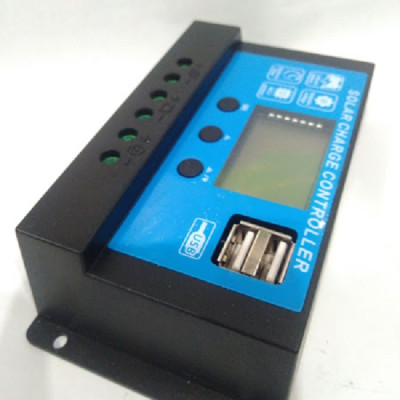 Bộ Điều Khiển Sạc Pin Mặt Trời 12/24V 30A Có USB