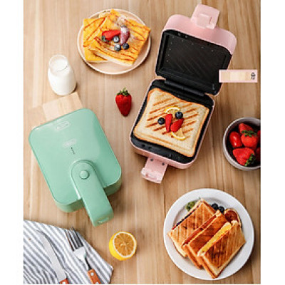 Máy Nướng Bánh Mì Đa Năng Cầm Tay Chống Dính Tuyệt Đối, Máy Kẹp Nướng Bánh Siêu Nhanh, Chiên Trứng, Nướng Thịt 2 Mặt Mini Thế Hệ Mới