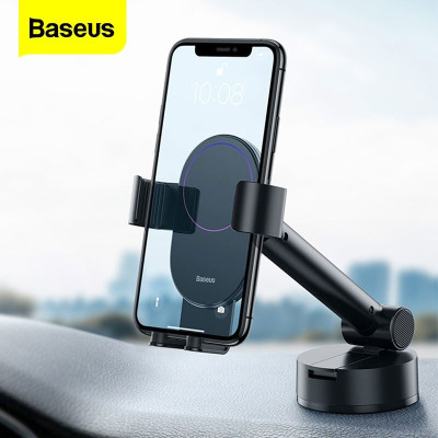 Bộ giá đỡ điện thoại trên xe hơi Baseus Simplism Gravity Car Mount Holder - Hàng Chính Hãng