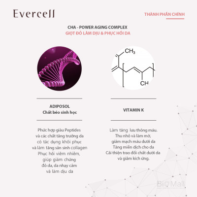 Ampoule đỏ thần kỳ Miễn dịch Phục hồi da bị Viêm mụn Nhạy cảm bị Kích ứng EVERCELL Magic Red Drop 30ml 