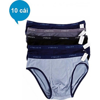 Bộ 10 Quần Lót Nam Chéo Nhật Bản Cao Cấp Thoáng Mát (Giao Màu Ngẫu Nhiên)