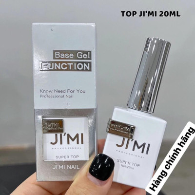 Bộ Base Top Cứng Móng JIMI 20ml (OUBOLI Cao Cấp) Base Lỏng Siêu Liên Kết, Top Cường Lực Làm Nail Siêu Bóng, Chống Xước