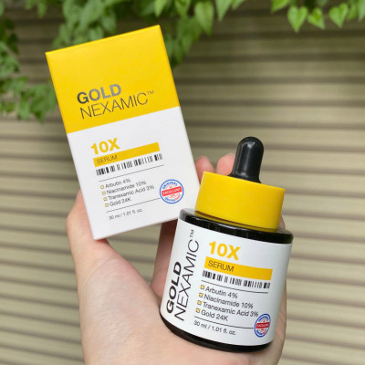 Serum mờ thâm nám, đều màu da Anodin Goldnexamic 10X Hàn Quốc 30ml