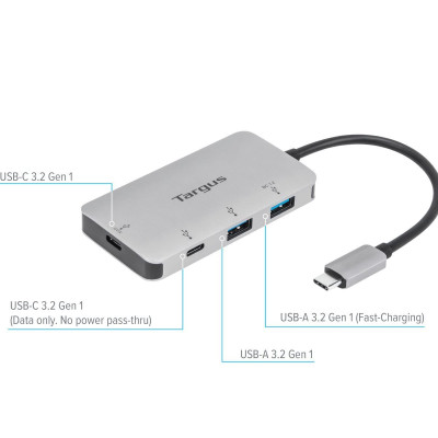 HUB USB-C Multi-Port Targus ACH228 - Hàng Chính Hãng 