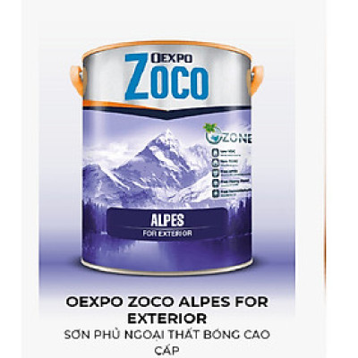 OEXPO ZOCO ALPES FOR EXTERIOR – SƠN PHỦ NGOẠI THẤT BÓNG CAO CẤP- OZ80070