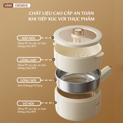 Nồi điện đa năng OIDIRE 1.8L ODI06A (700W) - Hàng chính hãng