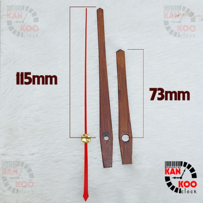 Kim đồng hồ treo tường cao cấp màu gỗ phù hợp mặt đồng hồ 28cm đến 35cm