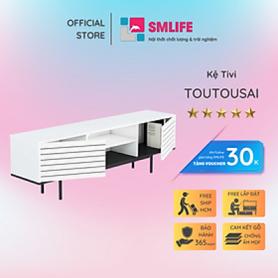 Kệ tivi gia đình đẹp phong cách hiện đại SMLIFE Toutousai