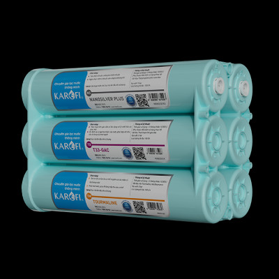 Bộ lõi máy lọc nước KAROFI Smax hiệu suất cao HP 6.2 - Hàng chính hãng