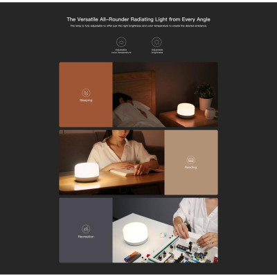 ĐÈN LED ĐẦU GIƯỜNG/ ĐÈN NGỦ THÔNG MINH XIAOMI YEELIGHT YLCT01YL - HỖ TRỢ APPLE HOMEKIT – BẢN QUỐC TẾ - NHẬP KHẨU CH