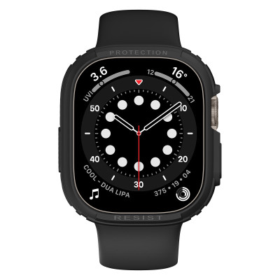 Ốp Case Đen và Trong Suốt cho Apple Watch Ultra / Apple Watch Ultra 2 49mm - Hàng Chính Hãng