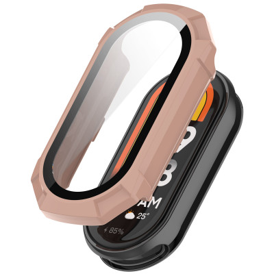 Ốp Case PC Mặt Kính Cường Lực chống va đập cho Xiaomi Mi Band 8 / Xiaomi Mi Band 9 - Hàng Chính Hãng