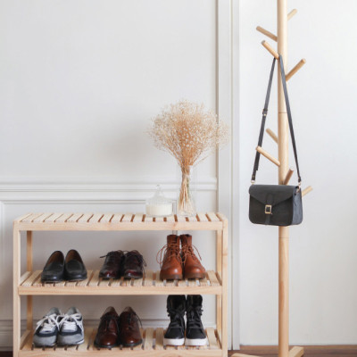 GIÁ TREO PHỤ KIỆN/ QUẦN ÁO MÀU TỰ NHIÊN-STANDING NATURAL