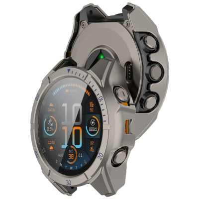 Ốp Case PC Mặt Kính Cường Lực chống va đập cho Garmin Fenix 8 AMOLED / SOLAR Size 43mm/47mm/51mm - Hàng Chính Hãng