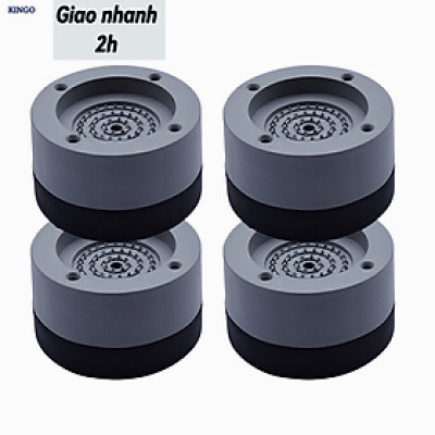 Đế chống rung máy giặt KG23 chân máy giặt chân bàn 4 miếng cao su cao cấp, chống rung chống ồn chống trơn trượt (giao màu ngẫu nhiên) - Hàng chính hãng