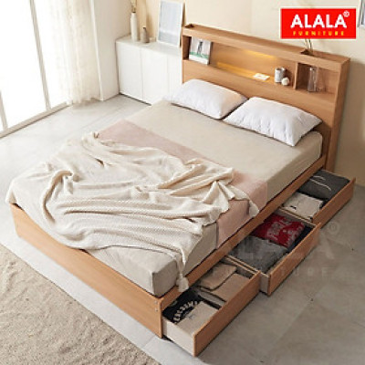 Giường ngủ ALALA1210 + 3 hộc kéo / Miễn phí vận chuyển và lắp đặt/ Đổi trả 30 ngày/ Sản phẩm được bảo hành 5 năm từ thương hiệu ALALA/ Chịu lực 700kg 