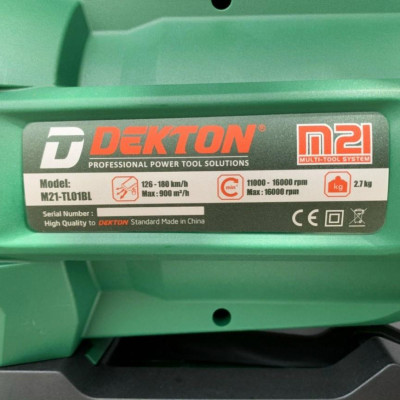 COMBO Máy Thổi Lá Dùng Pin Dekton M21-TL01BL KÈM PIN M21-B6A8C VÀ SẠC M21-S25A TẶNG Đèn cầm tay Dekton M21-D360LM - KM_T8 -HÀNG CHÍNH HÃNG