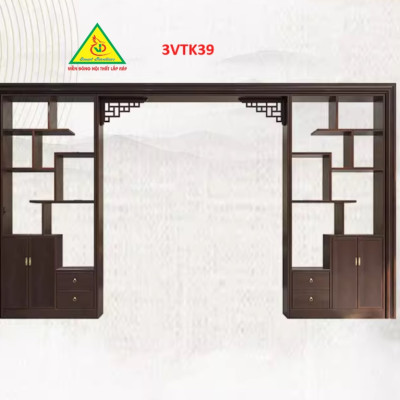 Vách ngăn phòng khách , vách ngăn phòng khách hiện đại 3VTK39 - Nội thất lắp ráp Viễn Đông Adv