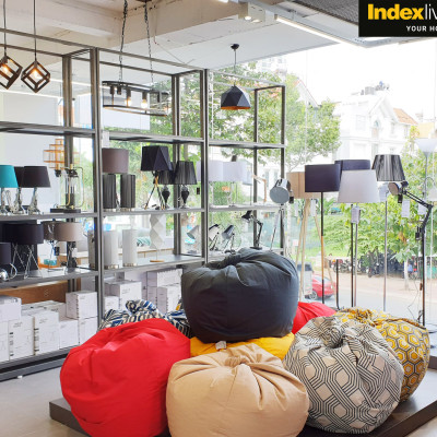 Vỏ gối lười FATINA vải sợi tổng hợp bền chắc, vỏ màu đỏ nổi bật | Index Living Mall - Phân phối độc quyền tại Việt Nam