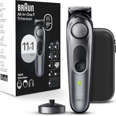 Tông đơ cắt tóc đa năng Braun All-in-One Style Kit Series 7 7420, 11-in-1, 40 cài đặt độ dài Hàng Chính Hãng