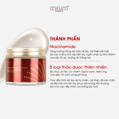 Kem dầu ngựa Mirum 70ml - Kem chống lão hóa, trắng da và giữ ẩm Mirum
