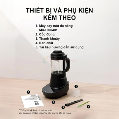 Máy xay nấu đa năng Panasonic MX-HG6401KRA - Hàng chính hãng