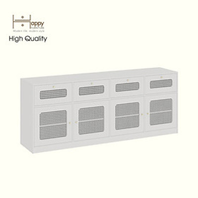 HAPPY FURNITURE , Kệ TV 4 ngăn kéo 4 cửa mở - MAY , KTV_097 , 200cm x 45cm x 80cm DxRxC